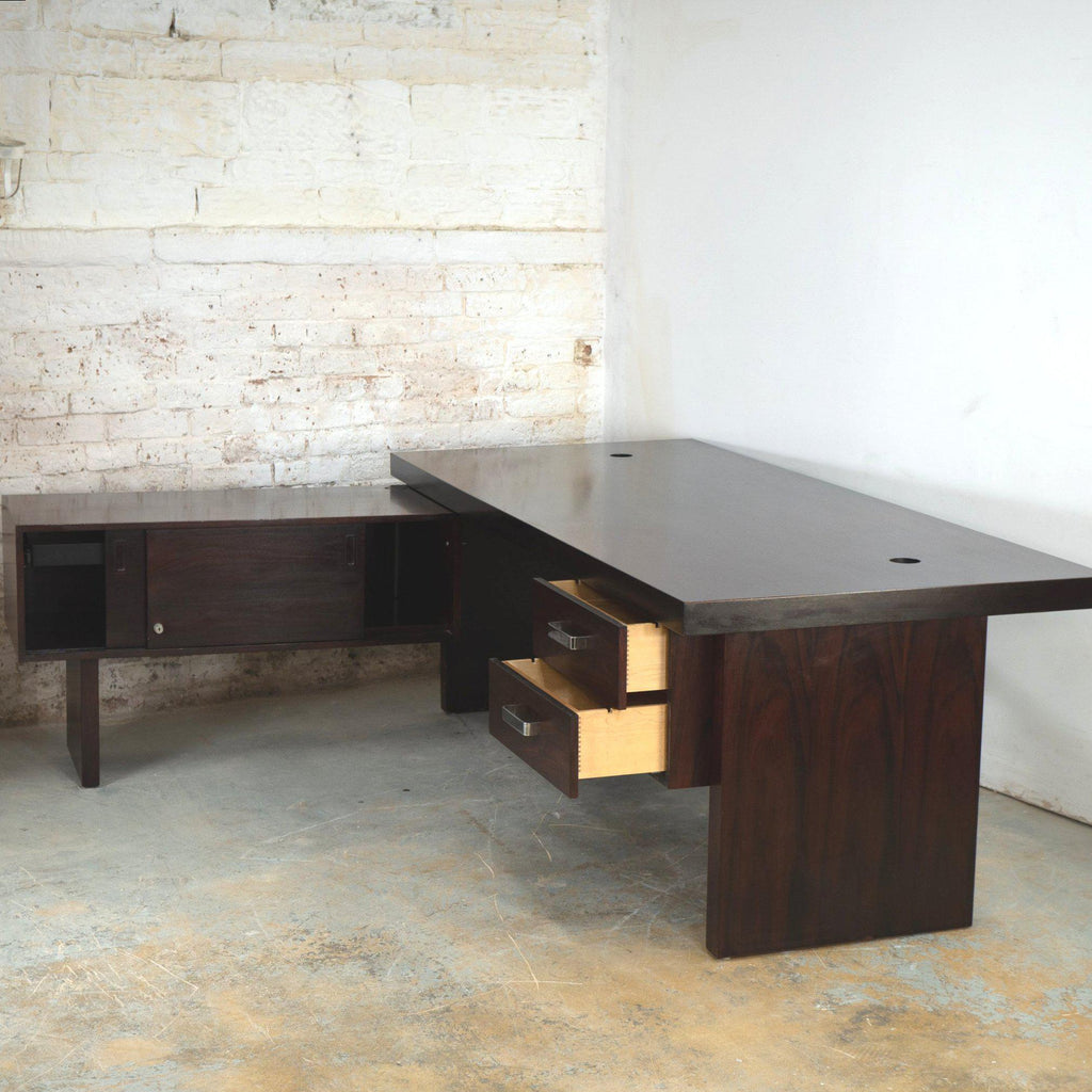Gordon Russell 'L' Corner Desk in Rosewood-Mid Century Tables-KONTRAST