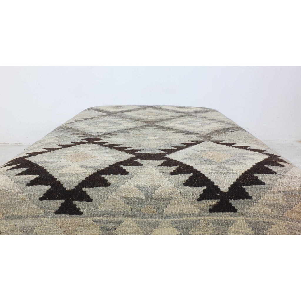 Handmade ottoman - khudrang natural wool colours #2-Handmade Ethnic Footstools-KONTRAST