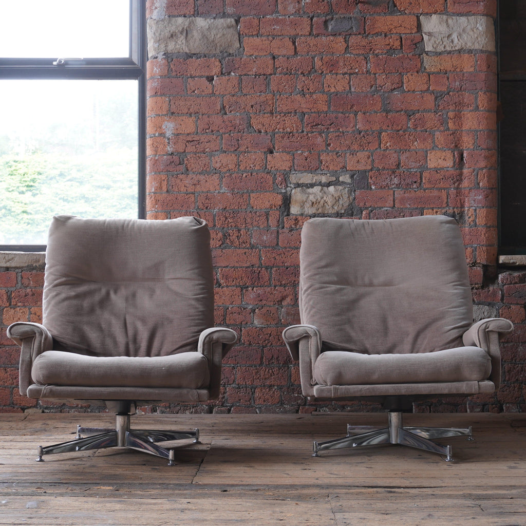 Howard Keith Swivel Chairs - (pair of)-Mid Century Seating-KONTRAST