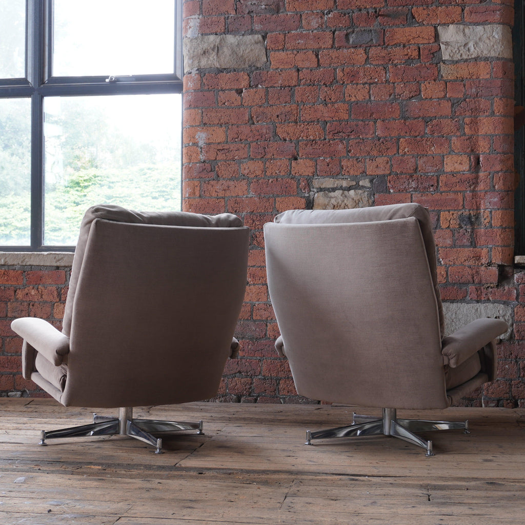 Howard Keith Swivel Chairs - (pair of)-Mid Century Seating-KONTRAST