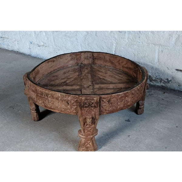 Indian Rice Table Indian Chakki Rice Table - vintage coffee table – KONTRAST