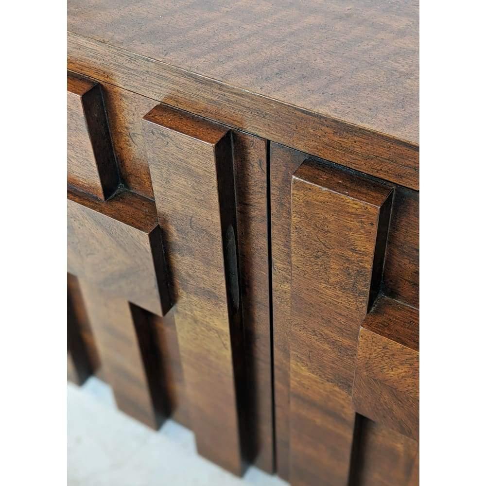 Lane Brutalist Cabinet - side table - american mid century cupboard, night stand #2-Mid Century Storage-KONTRAST