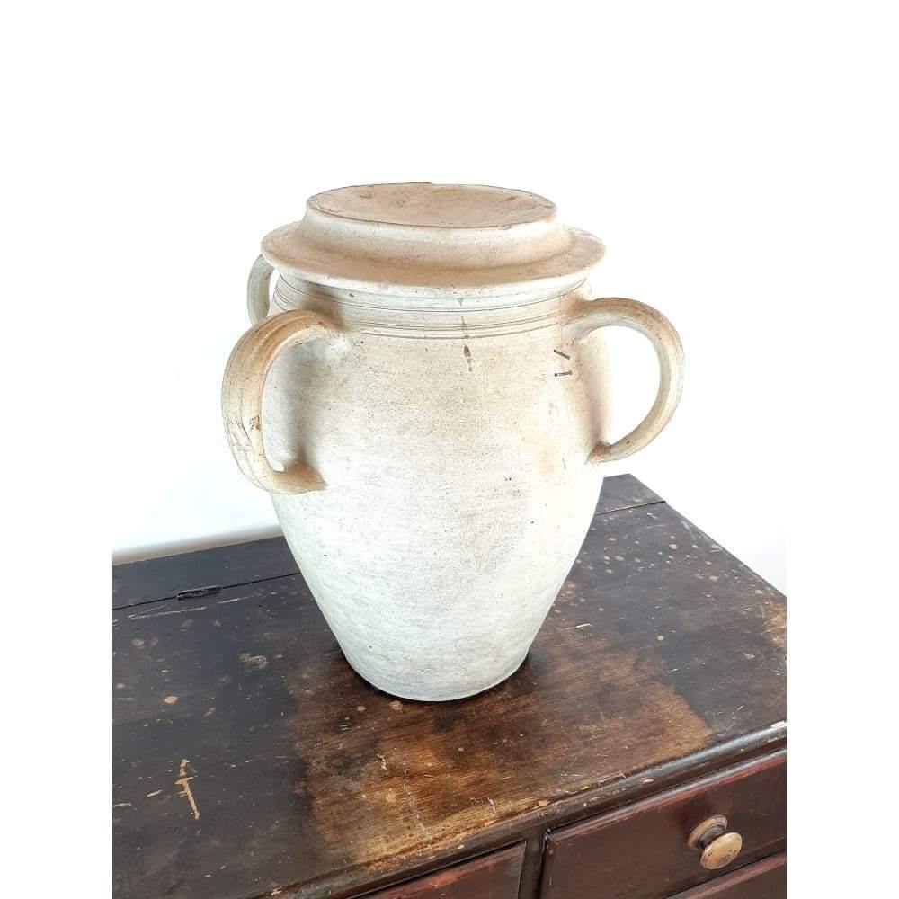 Large 19th century earthenware urn pot-Antique Decor / Accessories-KONTRAST