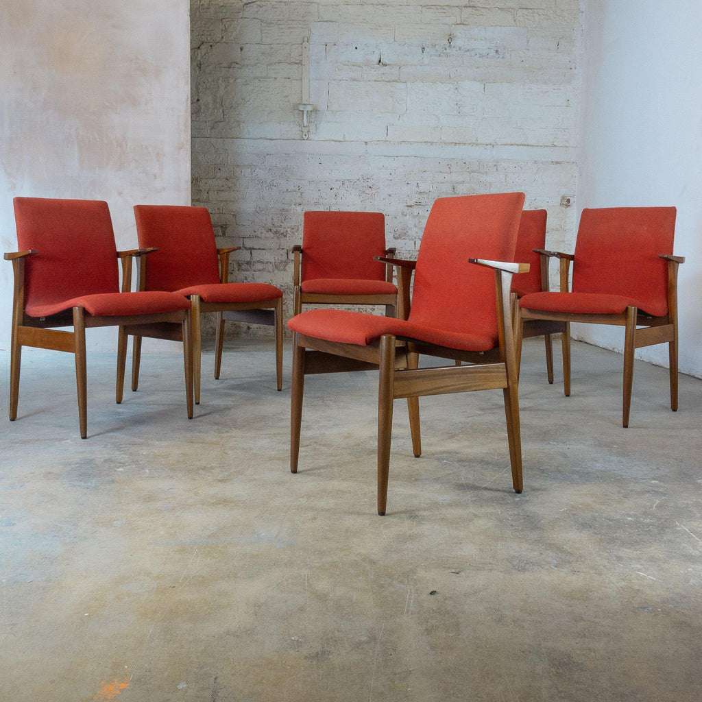 Mid Century Dining Chairs by Maple & Co x 6-Mid Century Seating-KONTRAST