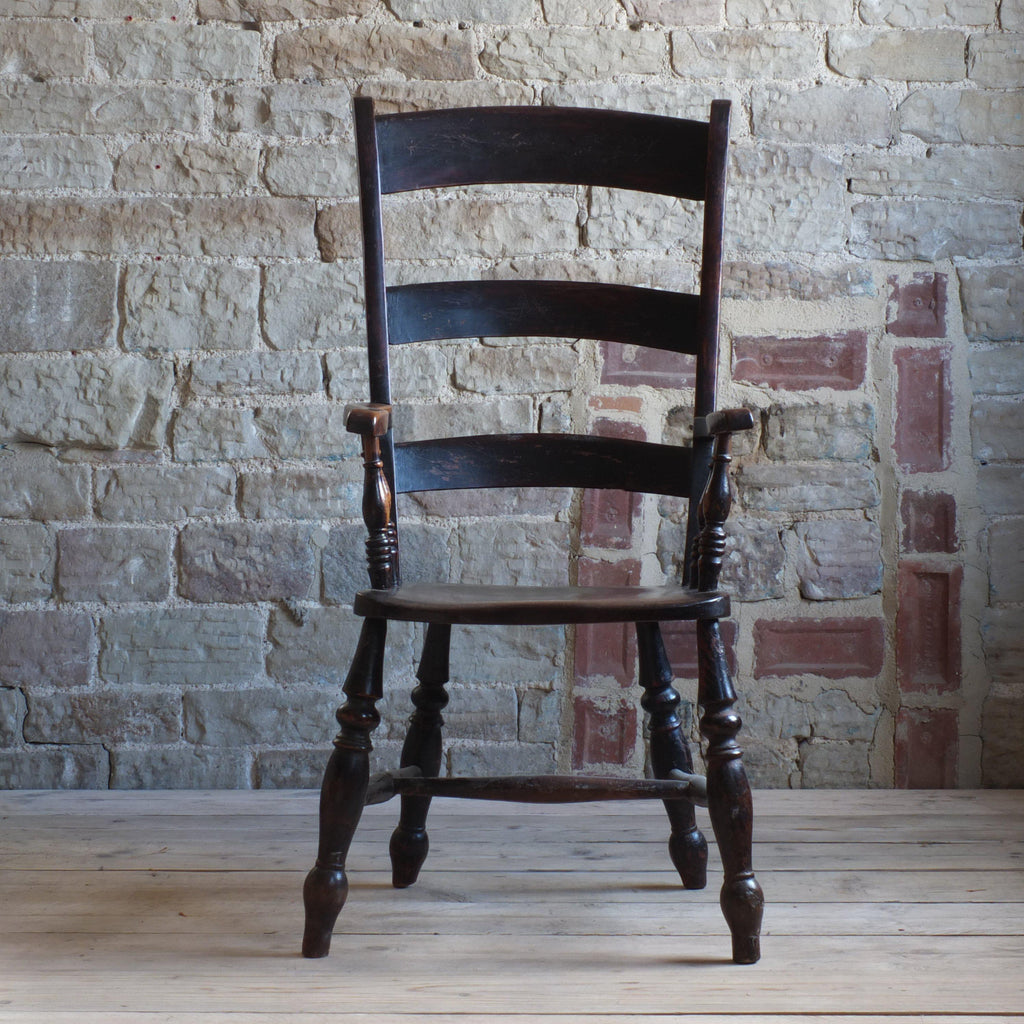 Oxford Windsor Chair - ebonised-Antique Seating-KONTRAST