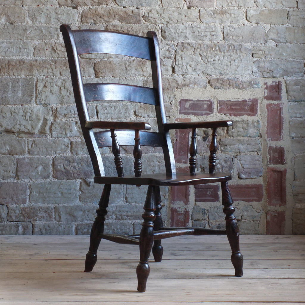 Oxford Windsor Chair - ebonised-Antique Seating-KONTRAST