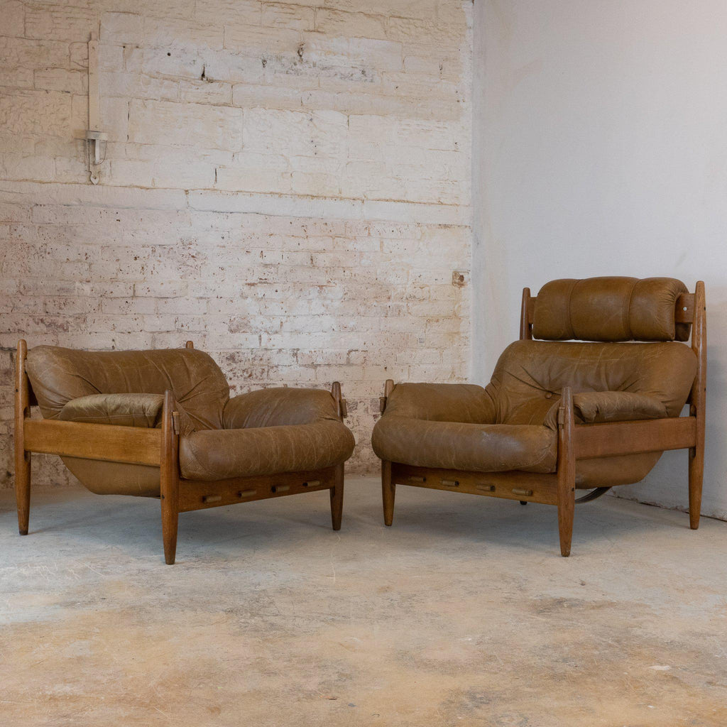 Pair of Brazilian Mid Century Lounge Chairs-Mid Century Seating-KONTRAST