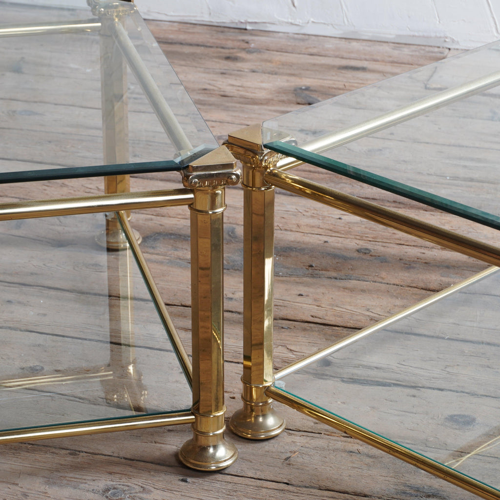 Pair of Glass Coffee Tables-KONTRAST