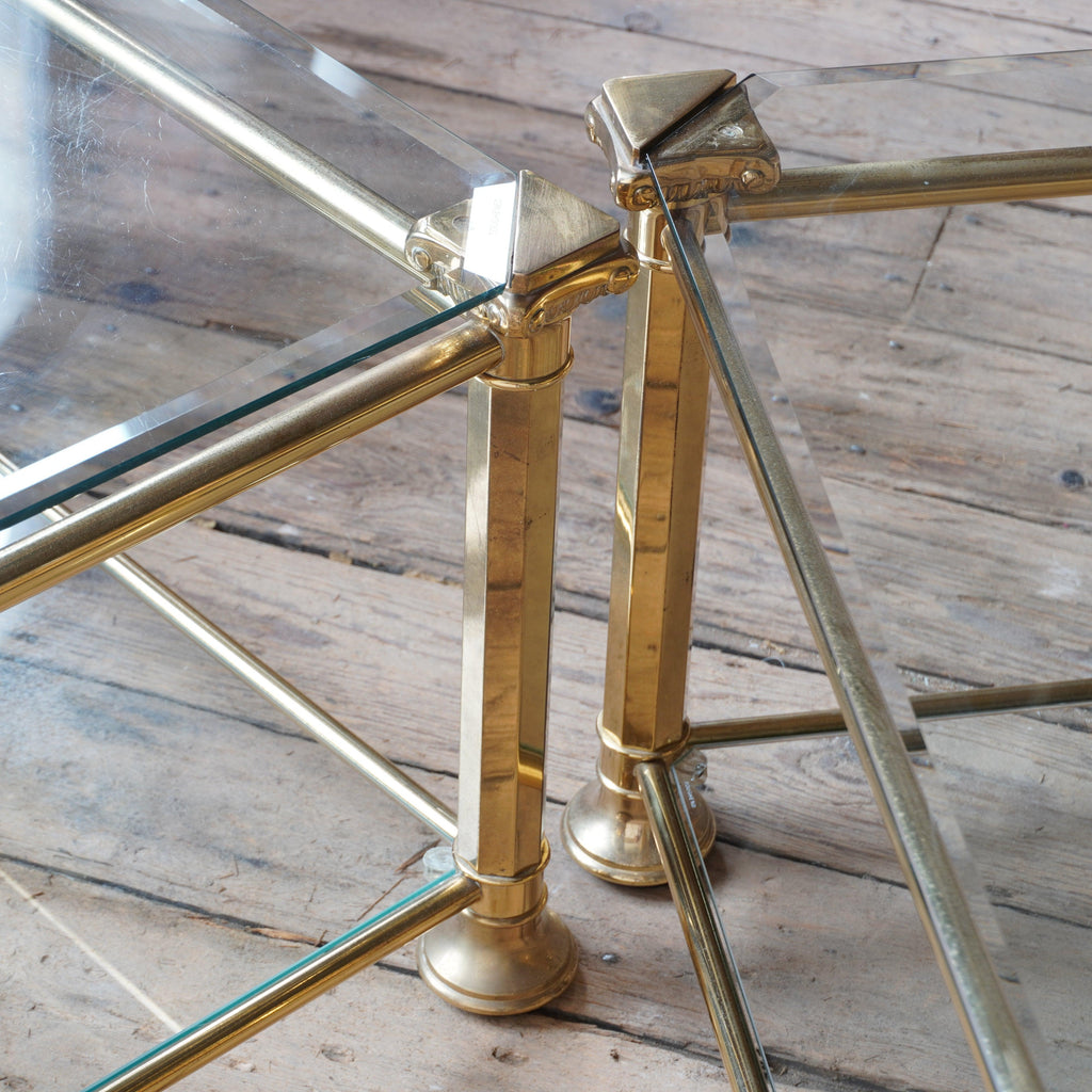 Pair of Glass Coffee Tables-KONTRAST