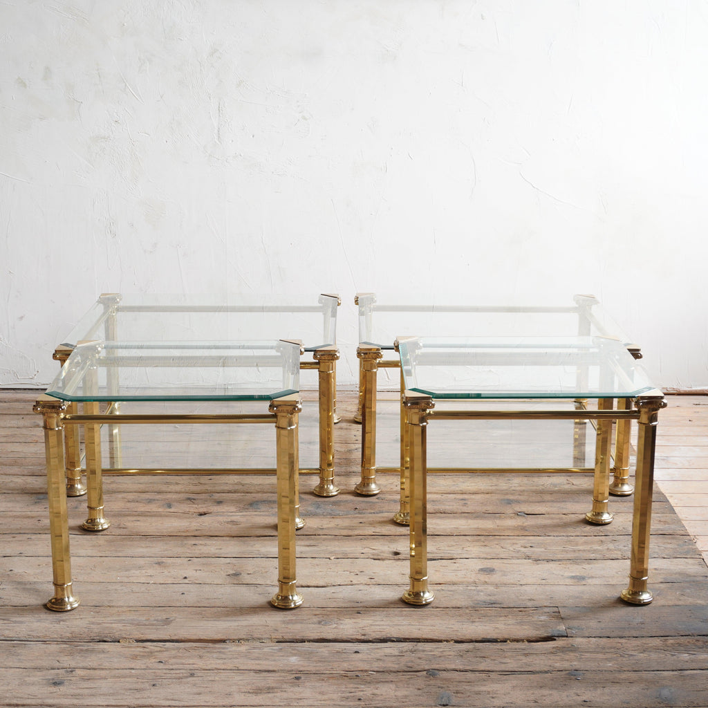 Pair of Glass Coffee Tables-KONTRAST