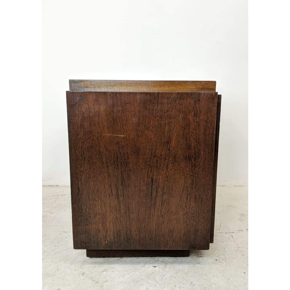 Pair of Lane Brutalist Cabinets - side tables - american mid century cupboards, night stands-Mid Century Storage-KONTRAST