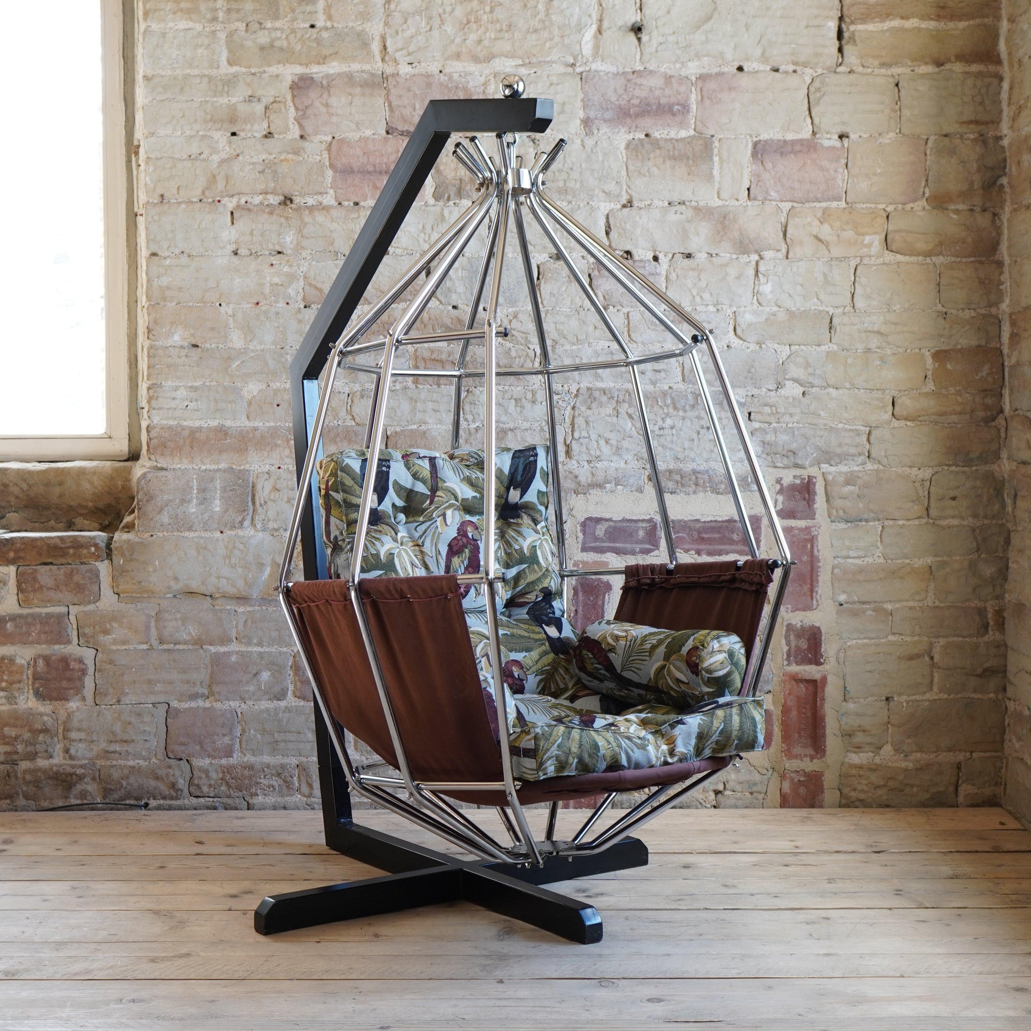 Parrot Cage Chair by IB Arberg 1970 Egg Swing Chair KONTRAST
