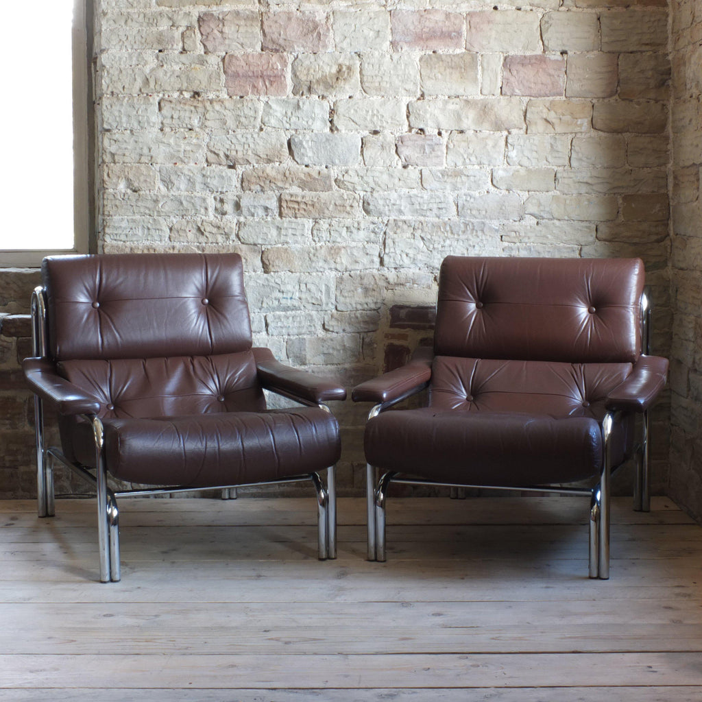 Pieff Alpha Chairs - (pair)-Mid Century Seating-KONTRAST