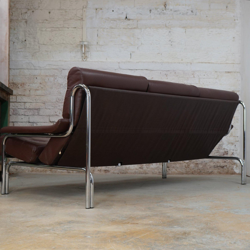 Pieff Alpha Sofa - 3 seater leather sofa - mid century-Mid Century Seating-KONTRAST