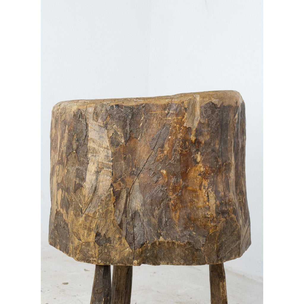 Primitive Tree Stump Table-Antique Tables-KONTRAST
