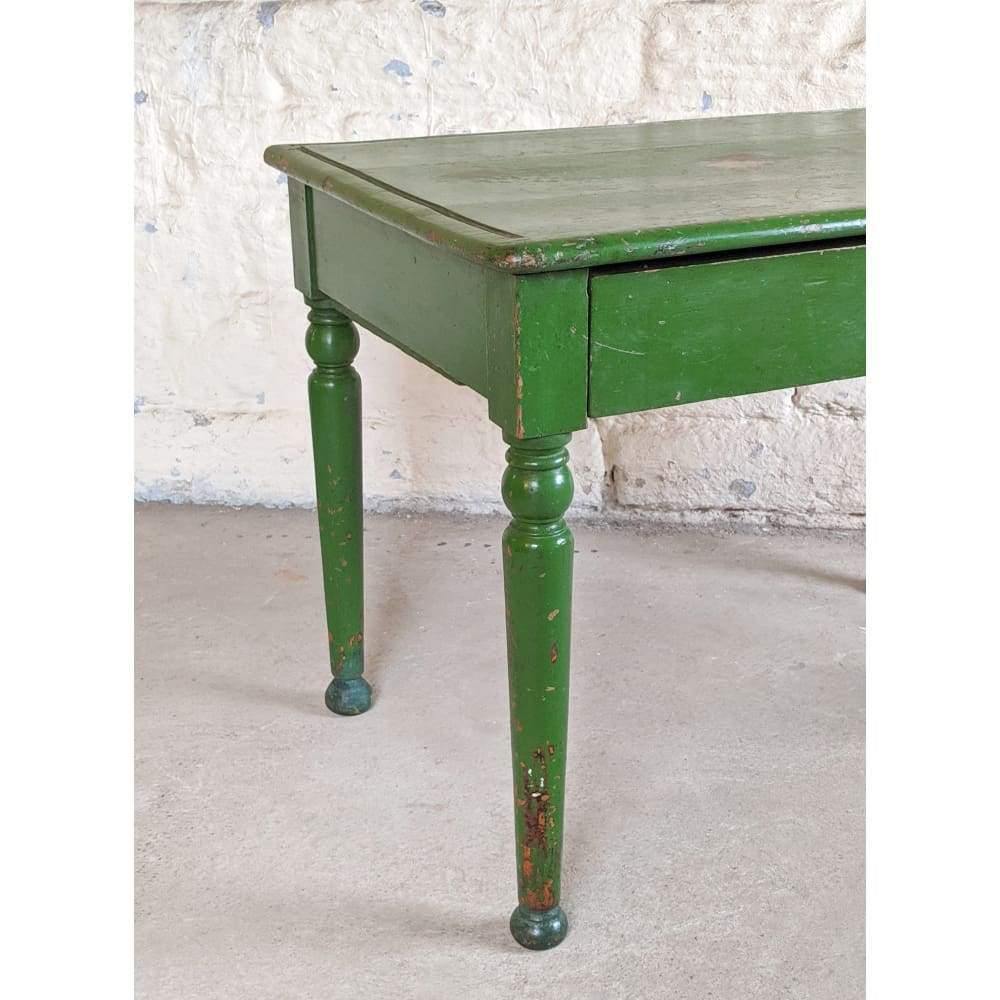 SOLD Antique Painted Pine Desk, small table-Antique Tables-KONTRAST