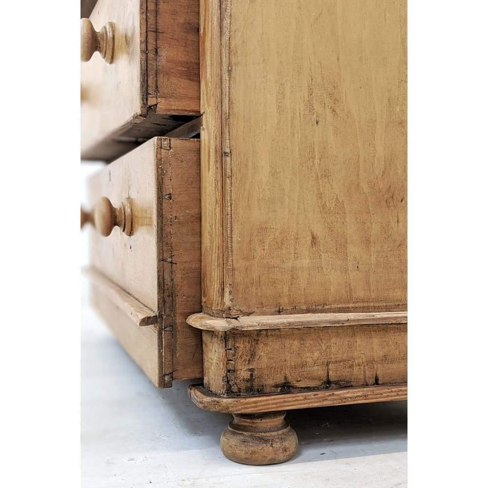 SOLD | Antique Pine Chest of Drawers Two over Three Storage-Antique Storage-KONTRAST