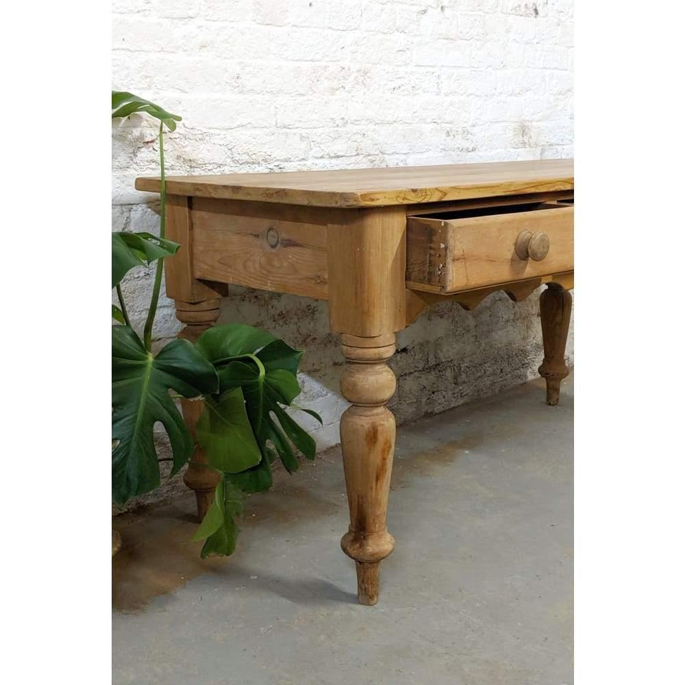SOLD Antique Pine Kitchen Prep Table-Antique Tables-KONTRAST