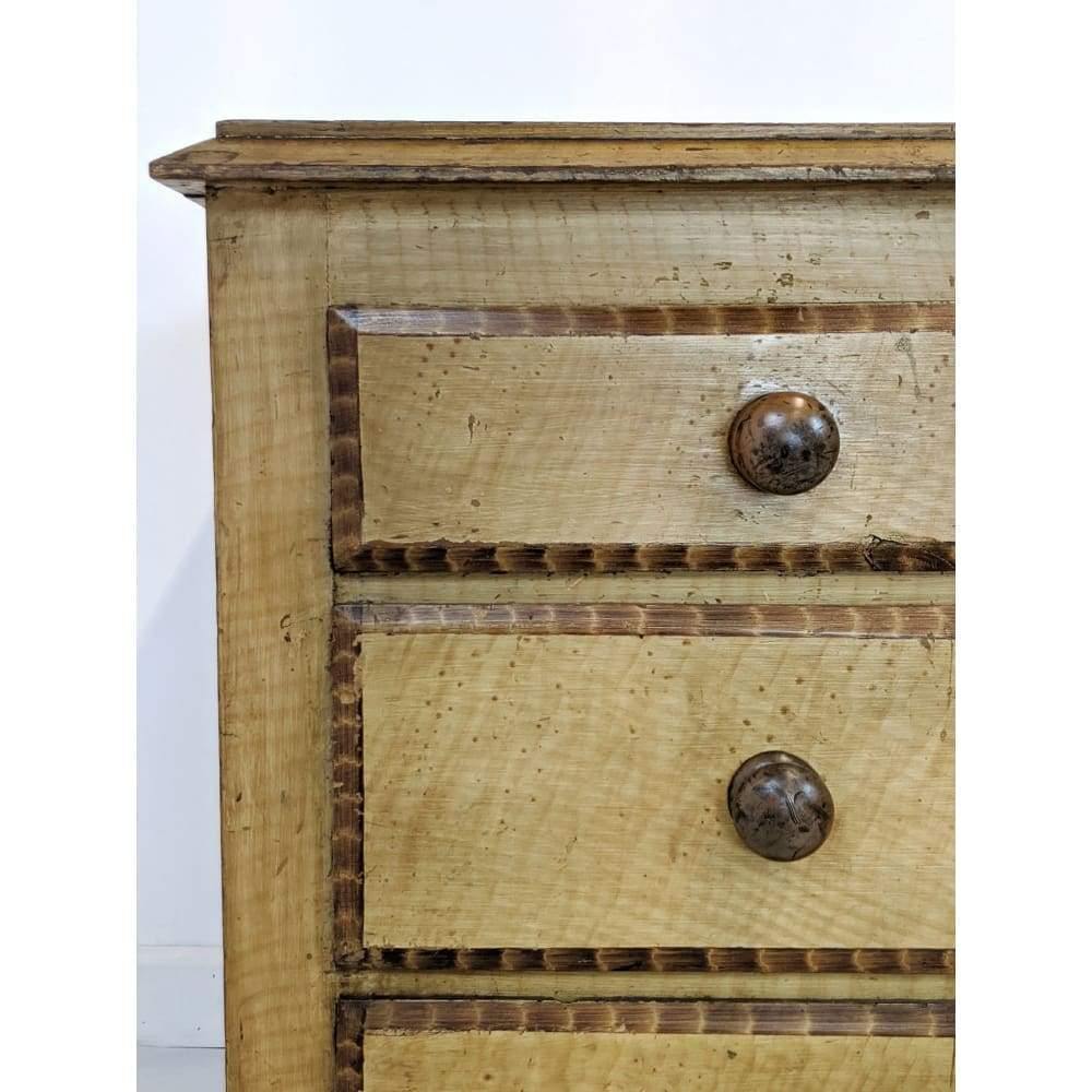 SOLD | Antique Scumble Painted Pine Chest of Drawers - storage-Antique Storage-KONTRAST