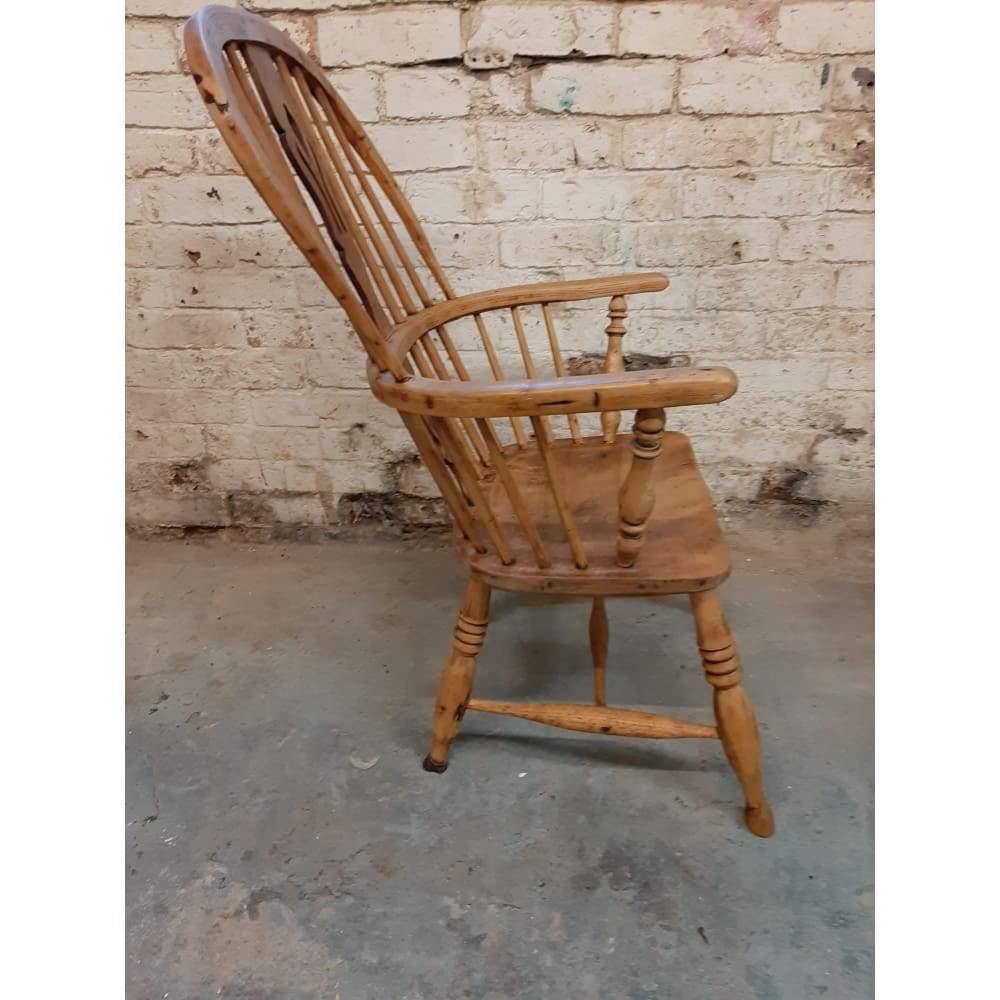 SOLD Antique Windsor Chair - oak and elm-Antique Seating-KONTRAST
