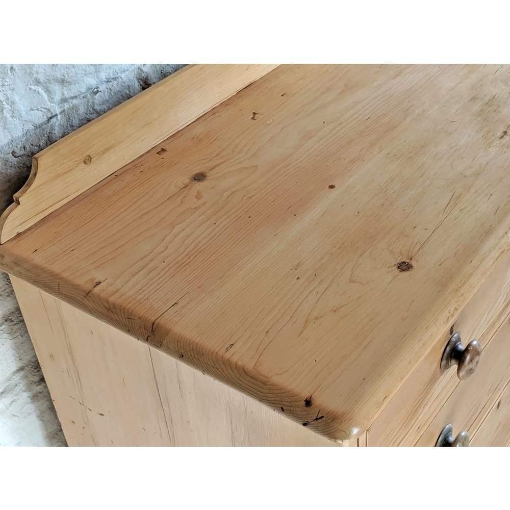 SOLD Antique pine chest of drawers unit-Antique Storage-KONTRAST