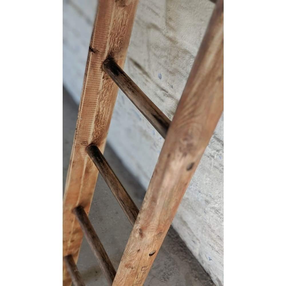 SOLD | Wooden Blanket Ladder - 4.5 ft and 5ft - towel rail-Vintage Decor / Accessories-KONTRAST
