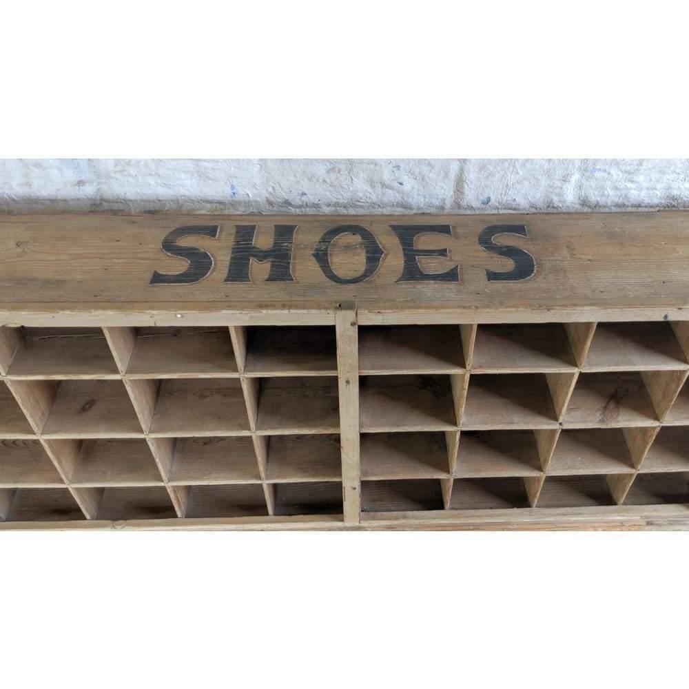 SOLD antique pine pigeon hole shoe rack-Antique Storage-KONTRAST