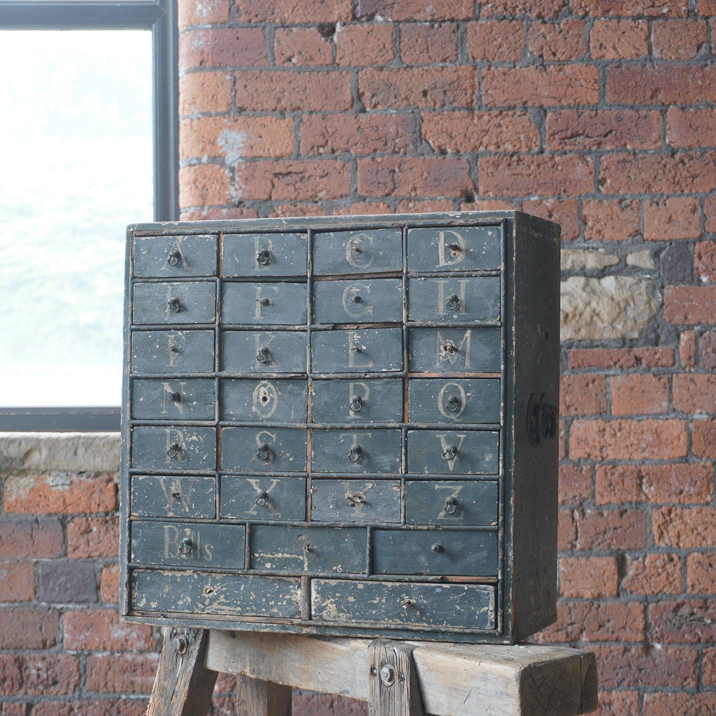 Small Bank of Drawers-Antique Storage-KONTRAST