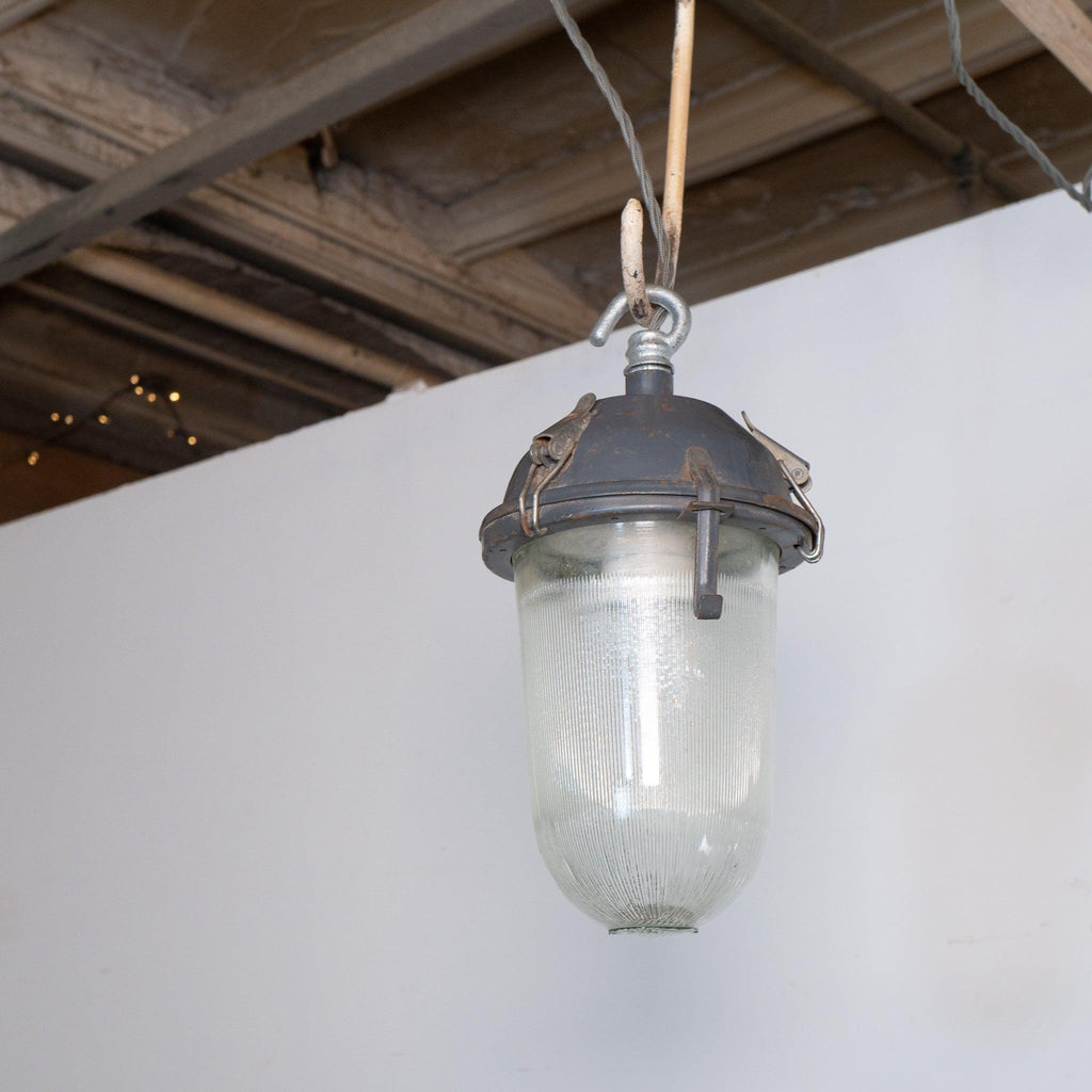 Soviet Industrial Lantern Lamp - weather proof-vintage lighting-KONTRAST