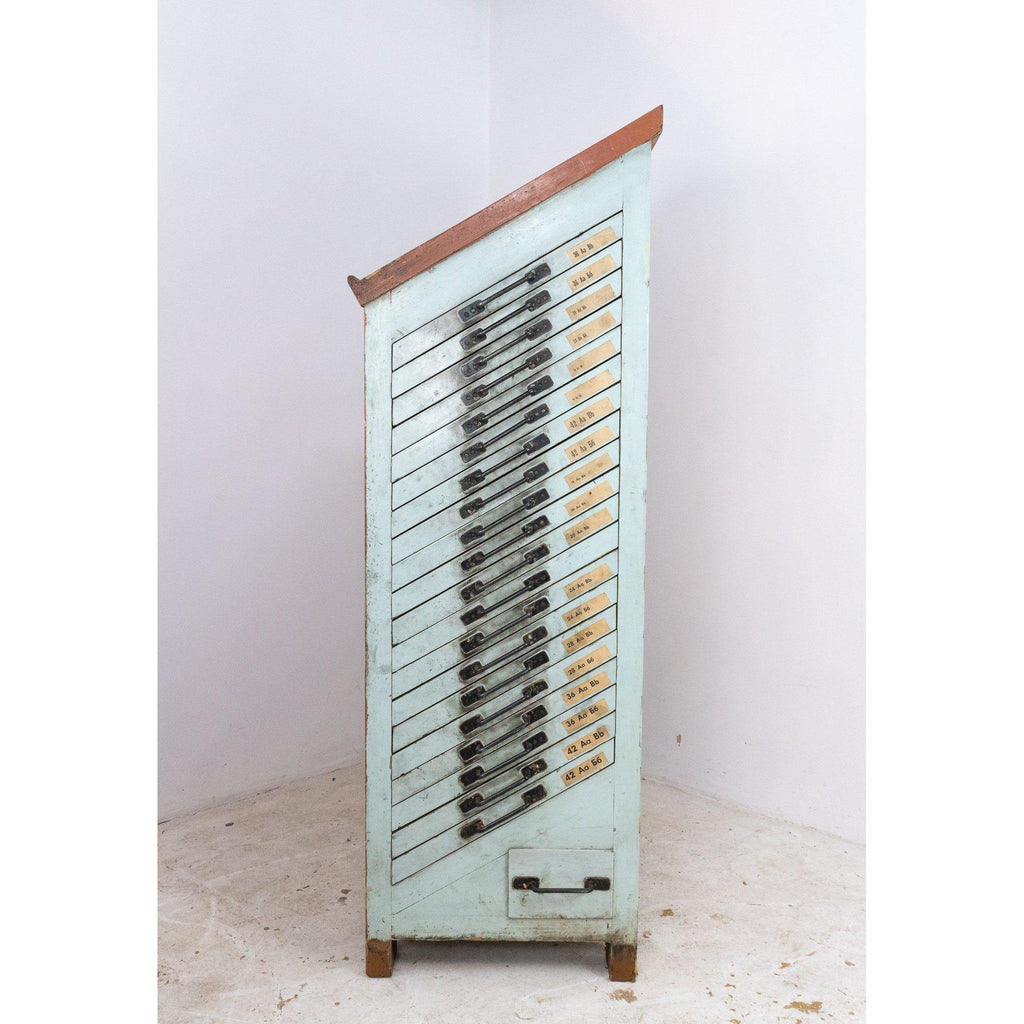 Type Set Drawers-Antique Storage-KONTRAST