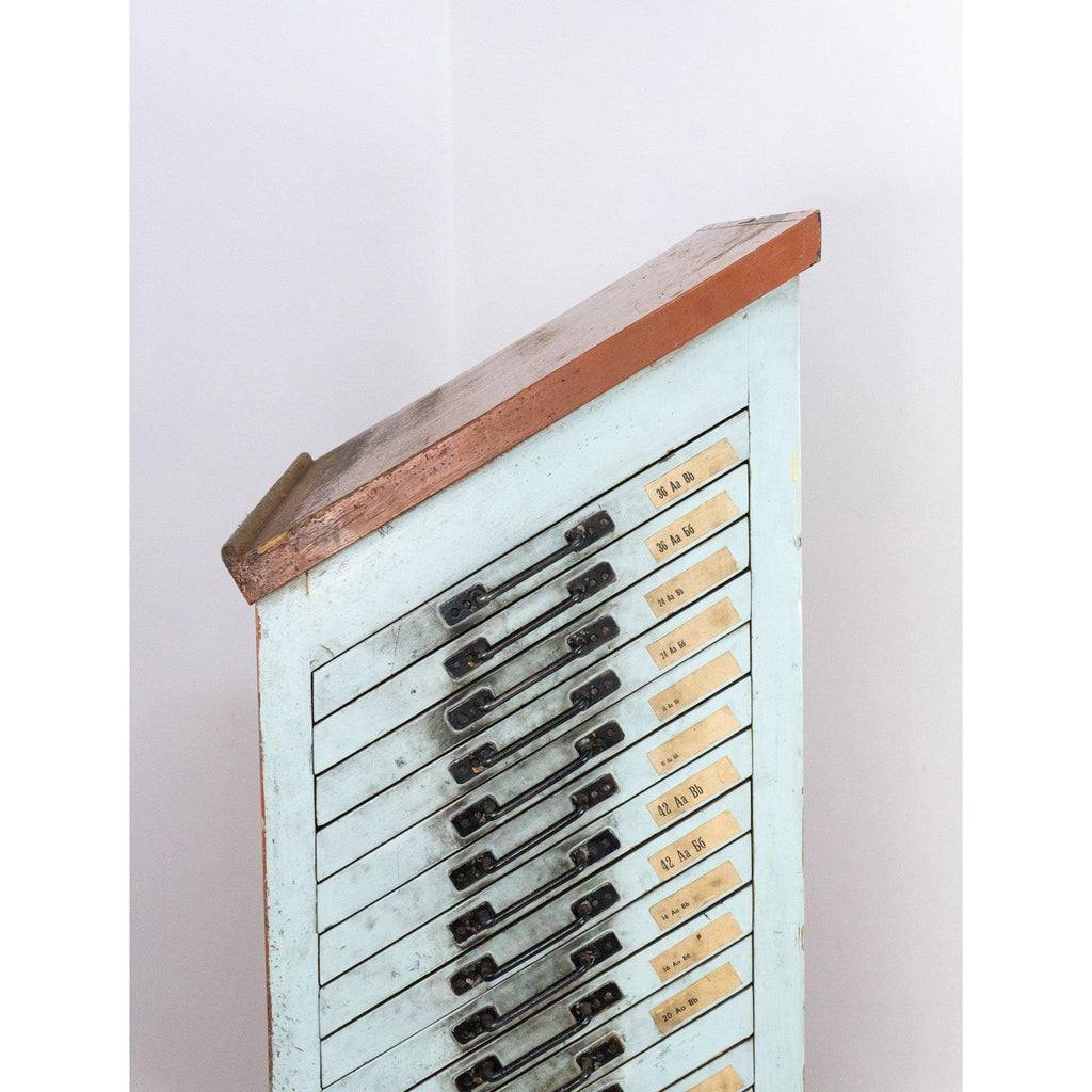 Type Set Drawers-Antique Storage-KONTRAST