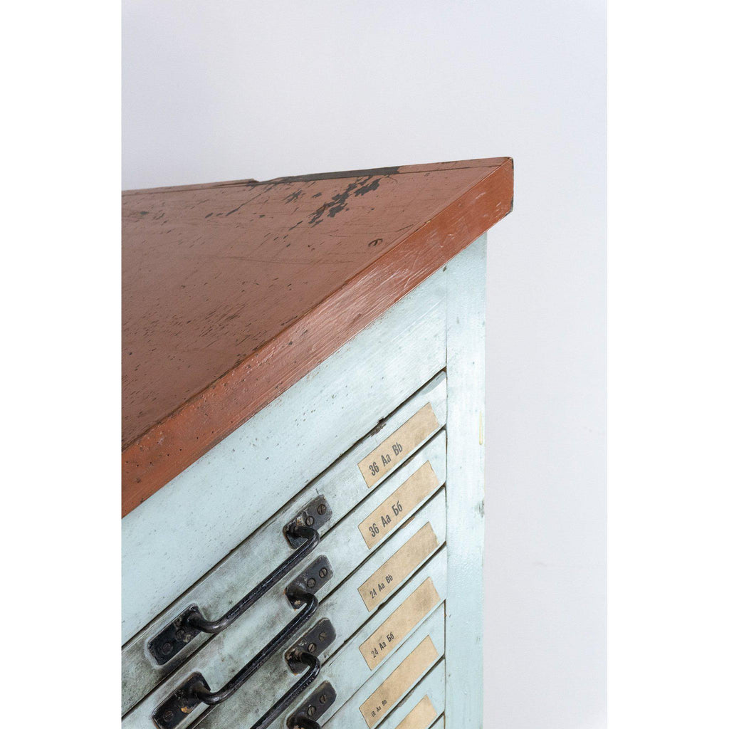 Type Set Drawers-Antique Storage-KONTRAST