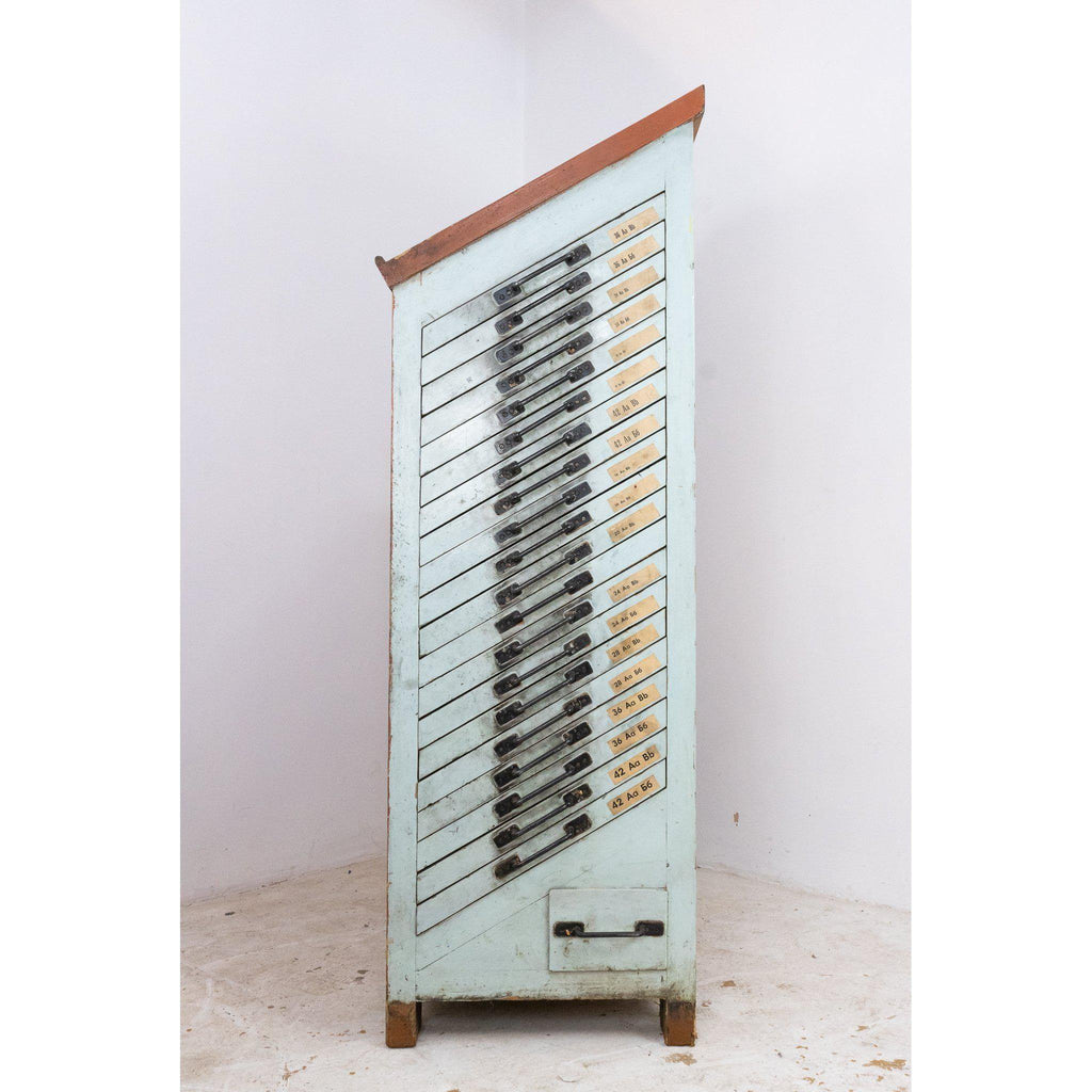 Type Set Drawers-Antique Storage-KONTRAST