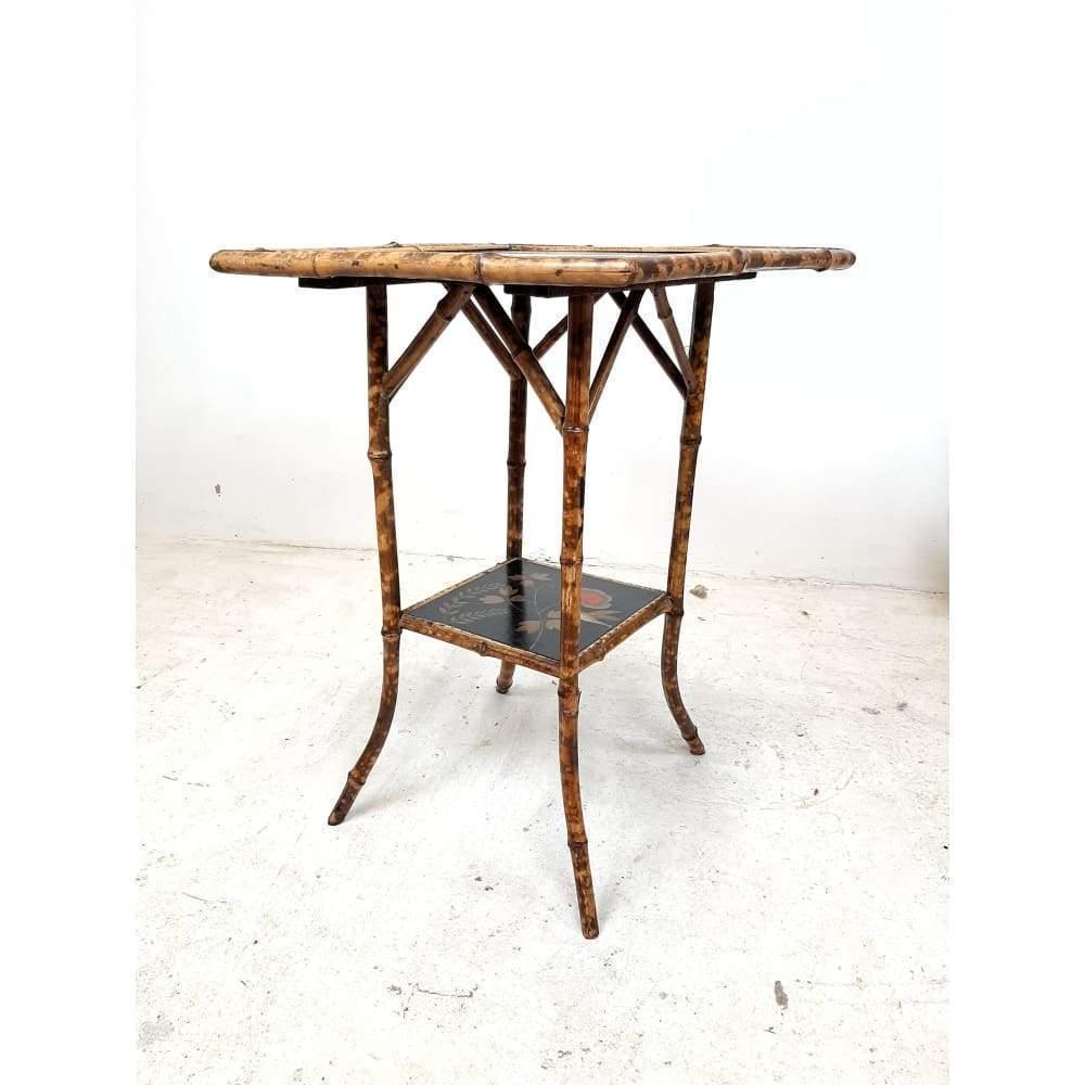 Victorian bamboo side table-Antique Tables-KONTRAST