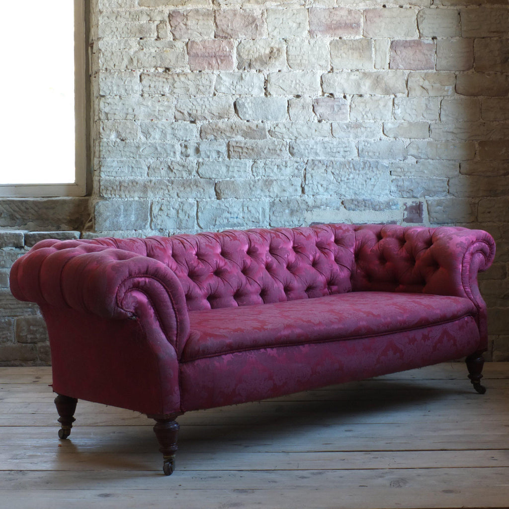 Victorian chesterfield sofa by Hampton & Son's of Pall Mall London c1890-Antique Seating-KONTRAST