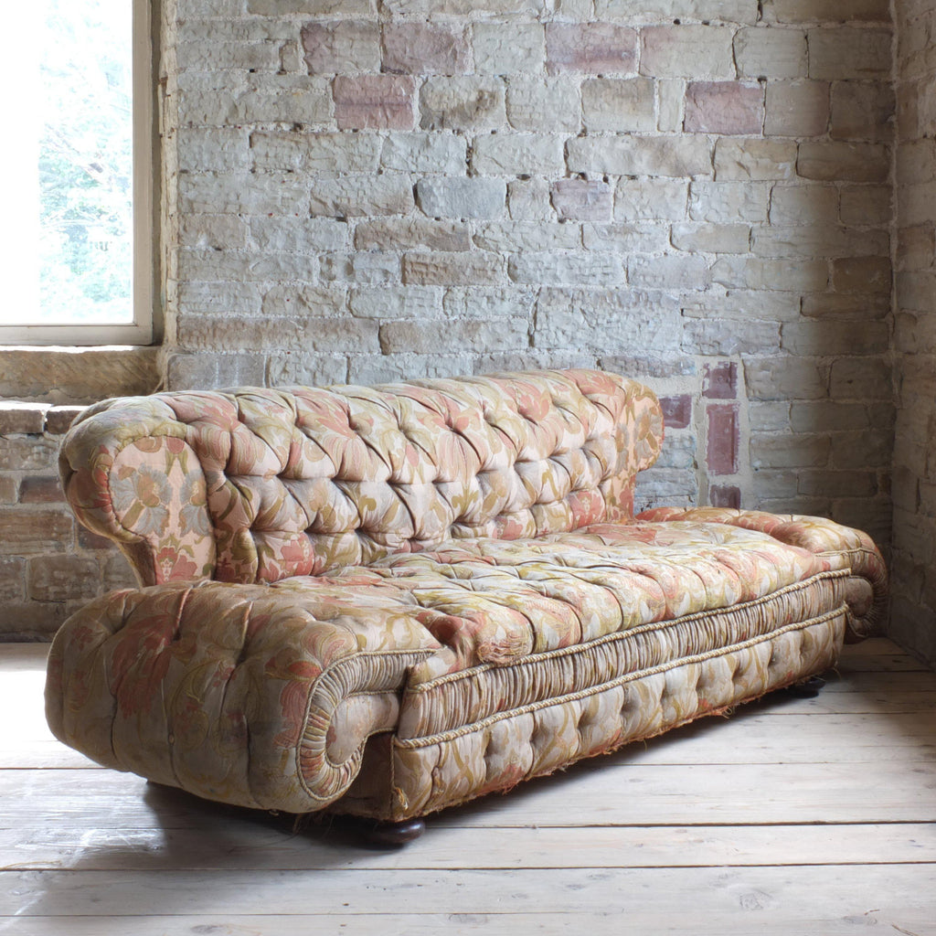 Victorian double drop arm chesterfield sofa by Charles Jenner & co-Antique Seating-KONTRAST