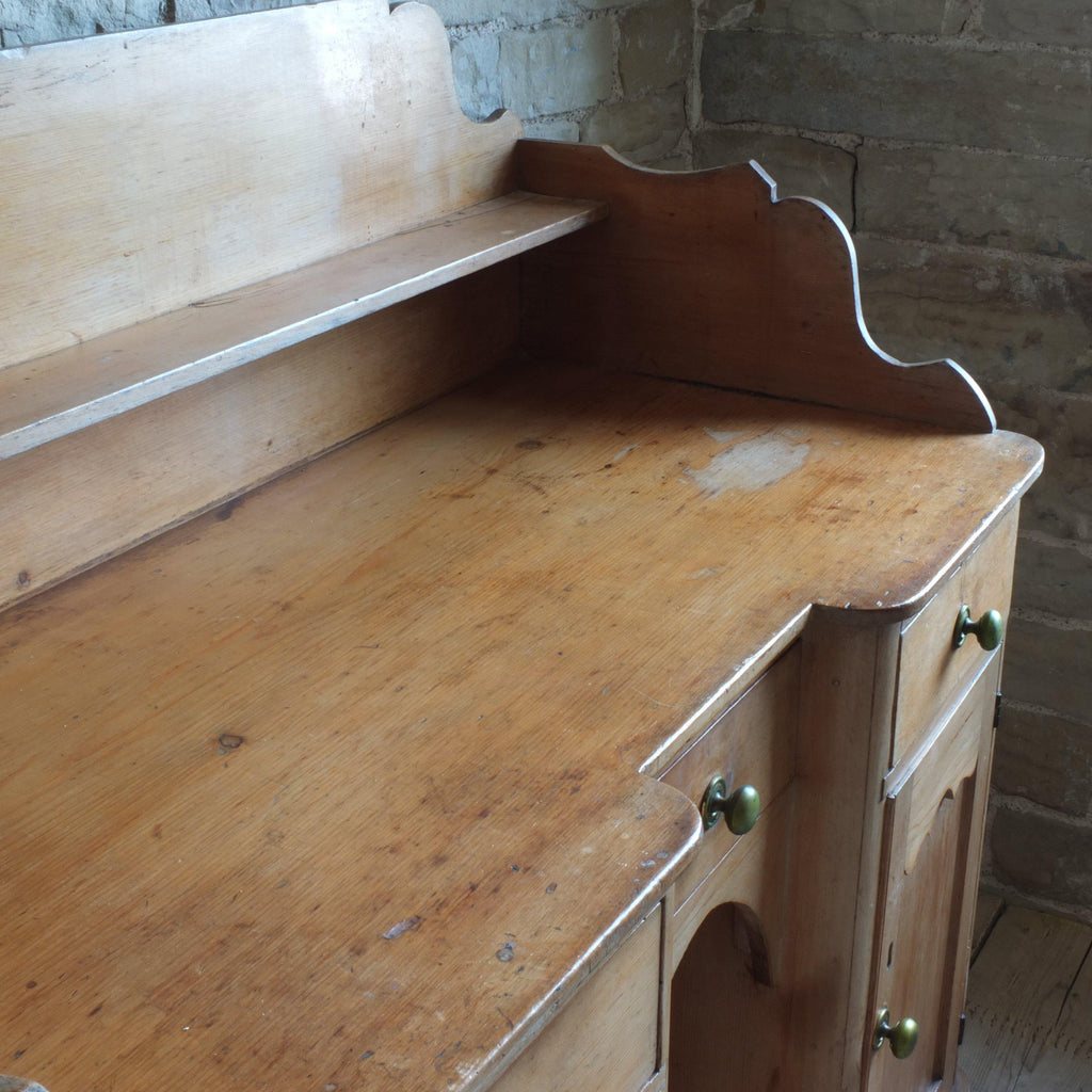Victorian pine farmhouse washstand sideboard-Antique Storage-KONTRAST
