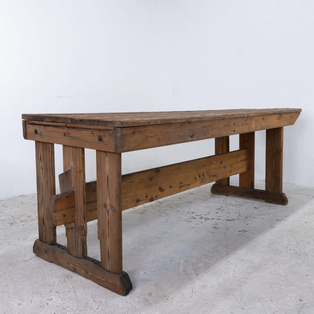 Vintage Pine Refectory Table-Vintage Tables-KONTRAST