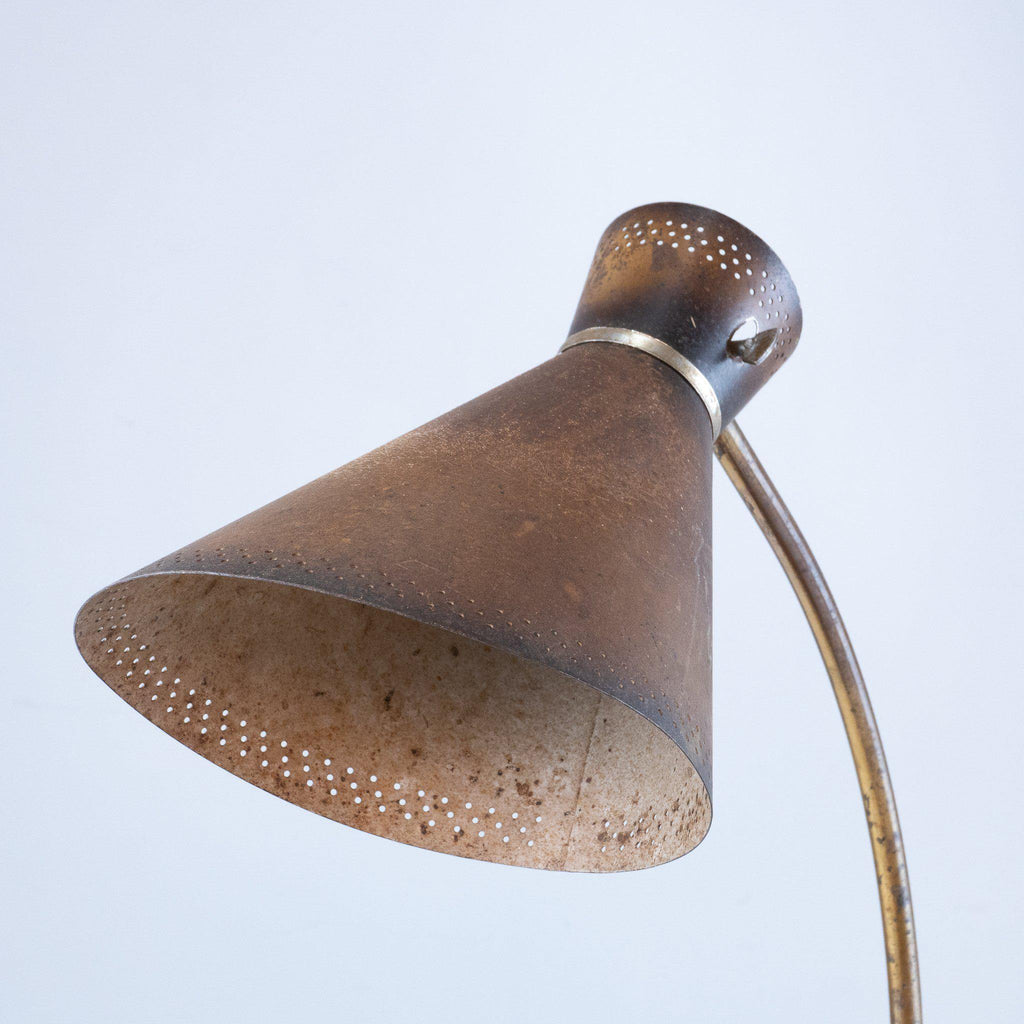 Vintage Table Lamp in brown-Antique Lighting-KONTRAST