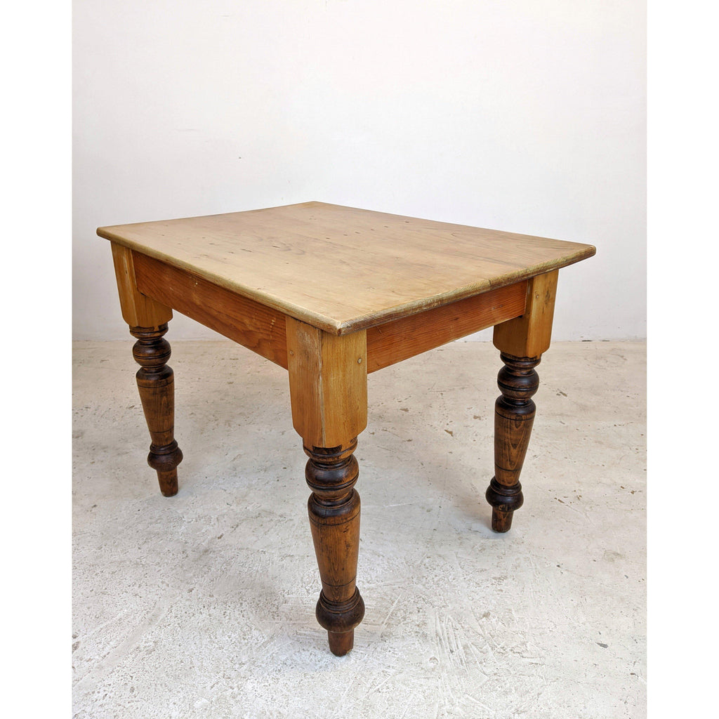 Vintage beech table desk-Vintage Tables-KONTRAST
