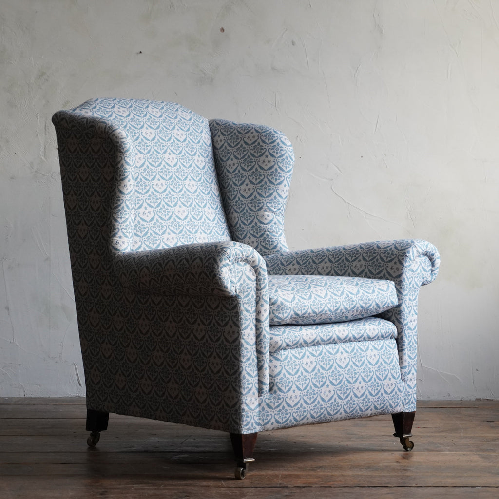 Wingback Armchair attributed to Howard and sons-antique armchair-KONTRAST