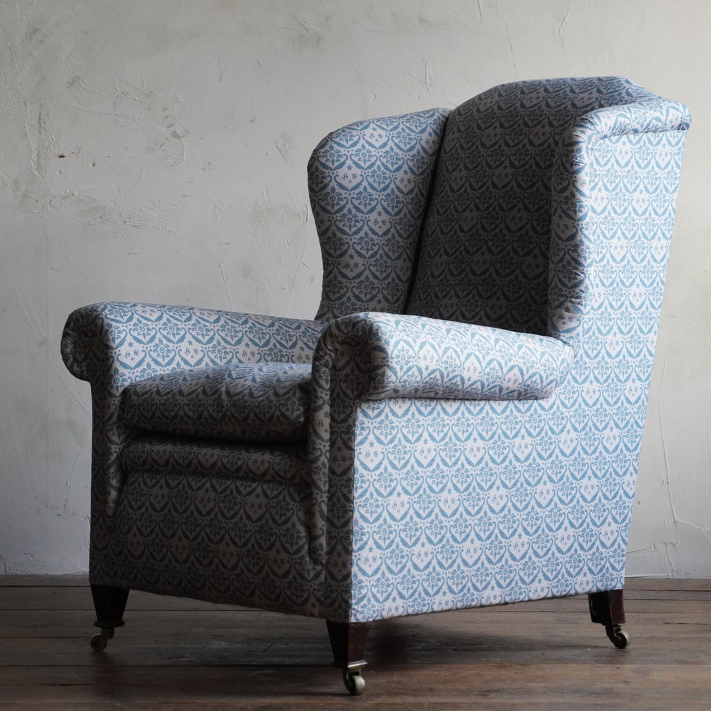 Wingback Armchair attributed to Howard and sons-antique armchair-KONTRAST
