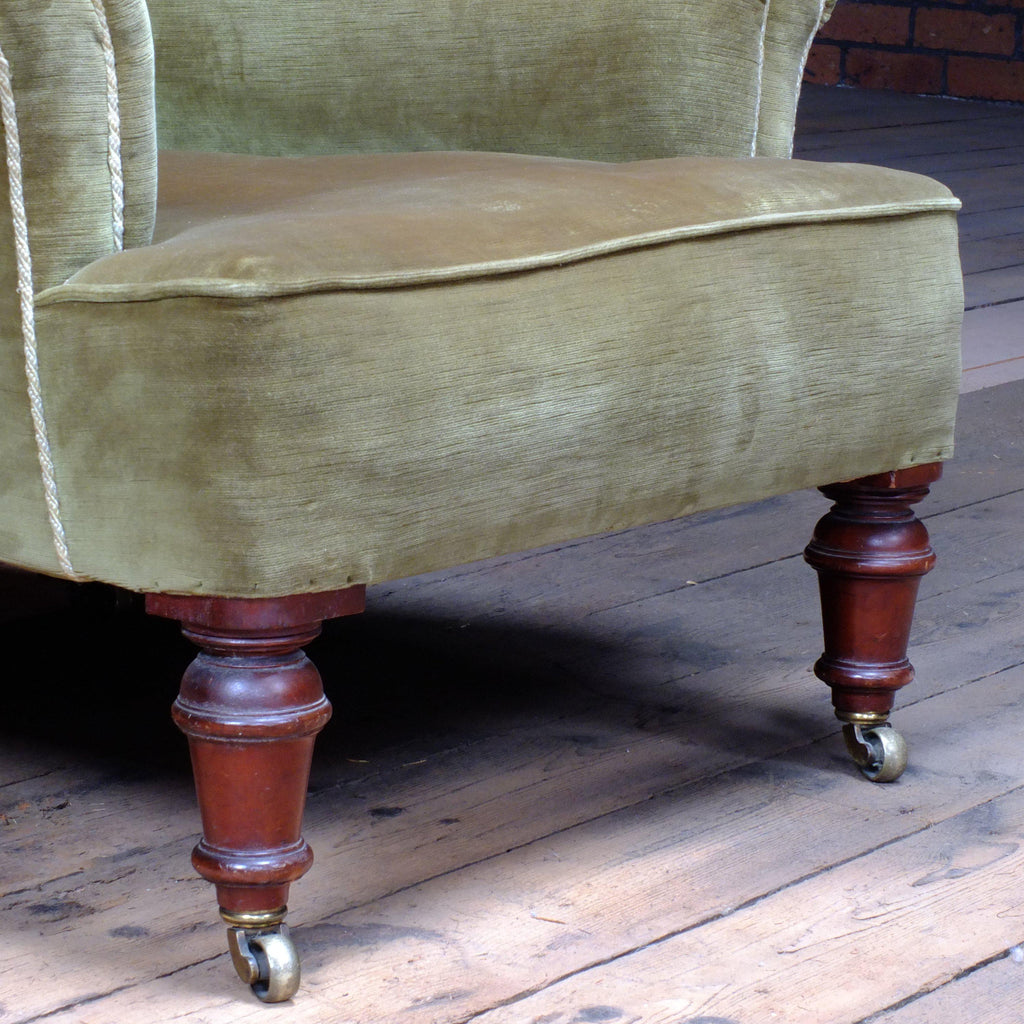 pair of English country house armchairs-Antique Seating-KONTRAST